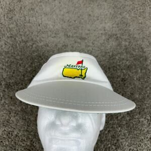 VTG Masters Golf Visor Womens One Size White Green Augusta National Hat Ladies *